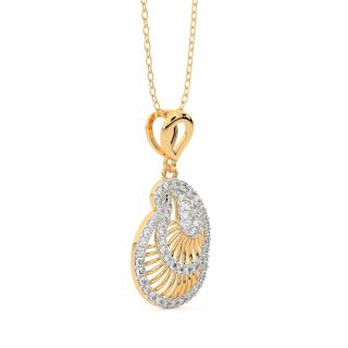 Saffi Round Diamond Office Wear Pendant