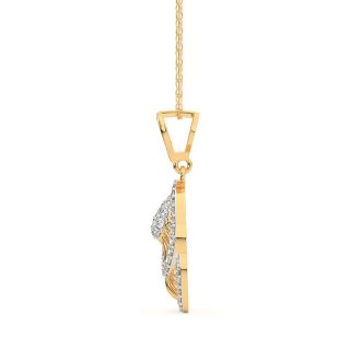 Saffi Round Diamond Office Wear Pendant