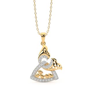 Milo Round Diamond Office Wear Pendant