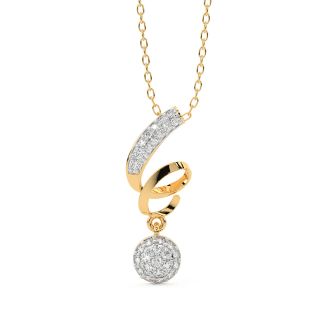 Bailey Round Diamond Office Wear Pendant