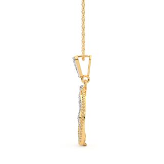 Caleb Round Diamond Office Wear Pendant