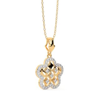 Athena Round Diamond Pendant