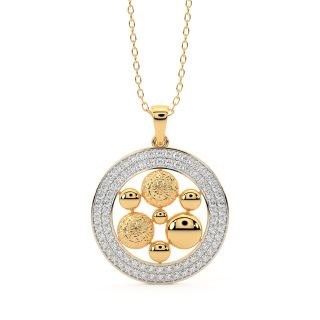 Remy Round Diamond Office Wear Pendant