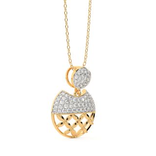 Hazel Round Diamond Pendant