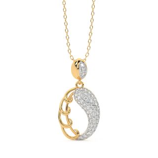 Eleanor Round Diamond Pendant