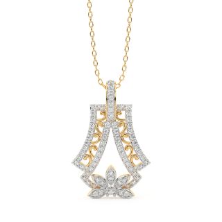 Cora Round Diamond Office Wear Pendant