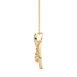 Ellis Round Diamond Office Wear Pendant