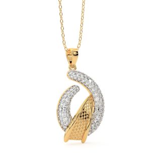 Kaia Round Diamond Office Wear Pendant