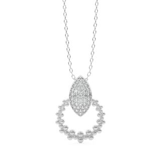 Zoey Round Diamond Pendant