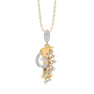 Riley Round Diamond Office Wear Pendant