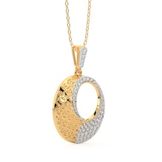 Ellie Round Diamond Office Wear Pendant