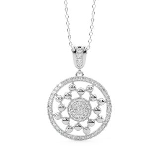 Ailani Round Diamond Office Wear Pendant