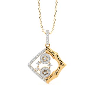 Davina Round Diamond Office Wear Pendant