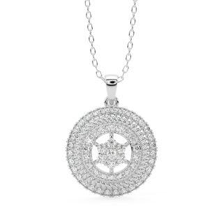 Kamilah Round Diamond Pendant