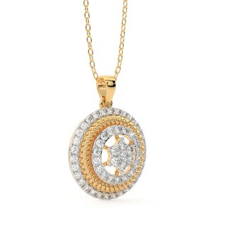 Kamilah Round Diamond Pendant