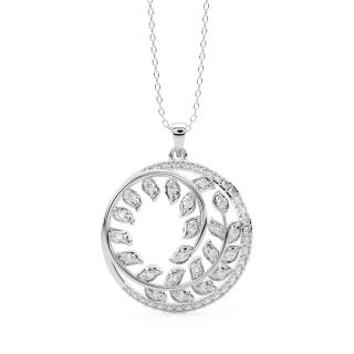 Lydia Round Diamond Office Wear Pendant