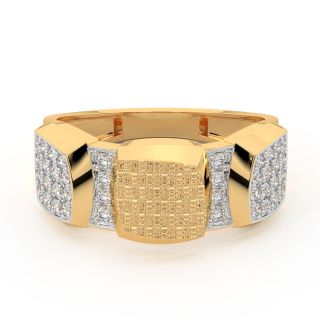 Glimmer Round Diamond Ring For Men