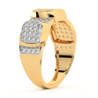 Glimmer Round Diamond Ring For Men