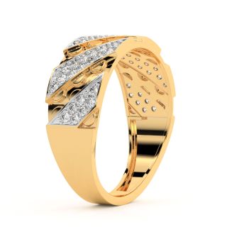 Pamela Round Diamond Ring For Men