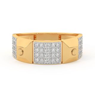 Citric Round Diamond Ring For Men