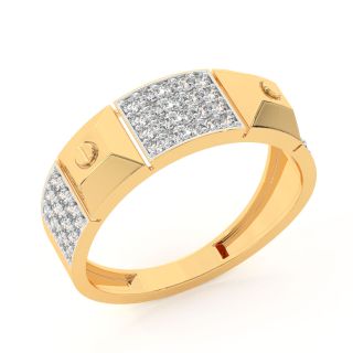 Citric Round Diamond Ring For Men