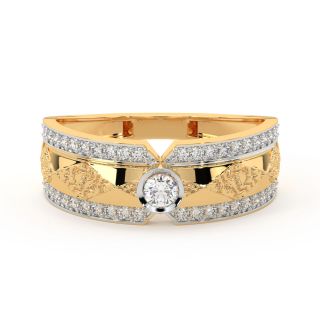 Fleurina Round Diamond Ring For Men