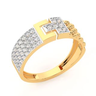 Felix Round Diamond Ring For Men