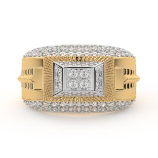 Moritz Round Diamond Ring For Him