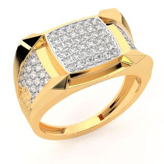 Katrin Round Diamond Ring For Men