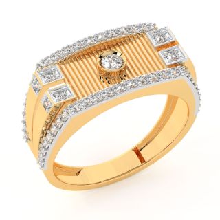 Sandra Round Diamond Ring For Men