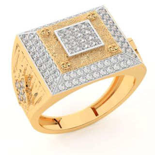 Martina Round Diamond Ring For Men
