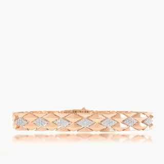 Raha Round Diamond Mens Bracelet