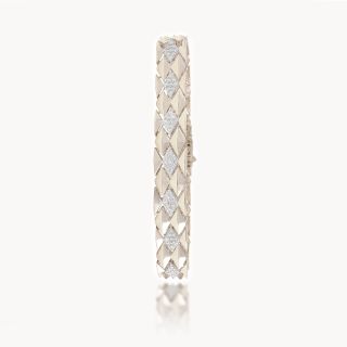 Raha Round Diamond Mens Bracelet