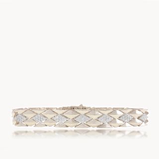 Raha Round Diamond Mens Bracelet
