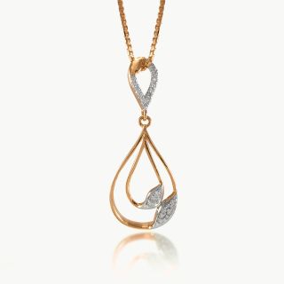 Droplet Design Diamond Pendant