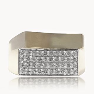 Rechead Diamond studded Mens Ring