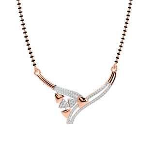 Alka Round Diamond Mangalsutra 