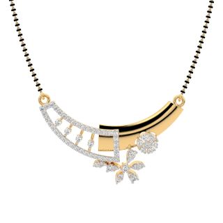 Gold Mangalsutra Design For She