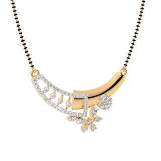 Gold Mangalsutra Design For She