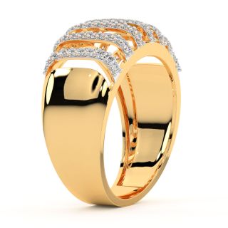 Yancy Round Diamond Ring For Men