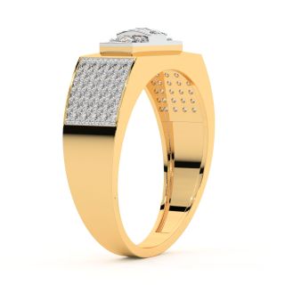 Irem Round Diamond Engagement Ring For Him