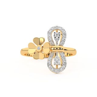 Ena Round Diamond Engagement Ring