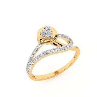 Chinami Round Diamond Engagement Ring