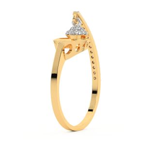 Tama Round Diamond Dainty Ring