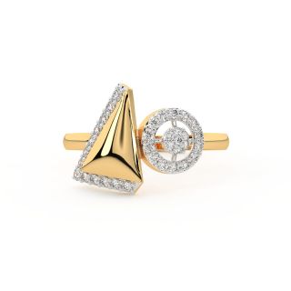 Panya Round Diamond Engagement Ring