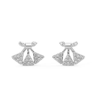 Abijah Round Diamond Stud Earrings