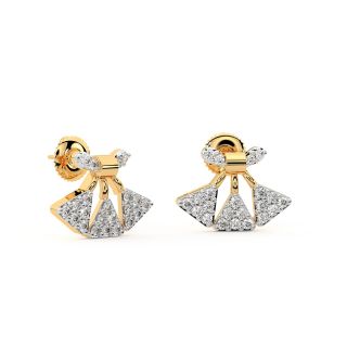 Abijah Round Diamond Stud Earrings