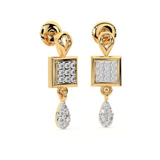 Edian Round Diamond Earrings