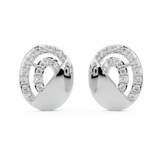 Gavra Round Diamond Stud Earrings