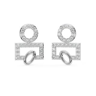 Eitan Round Diamond Stud Earrings